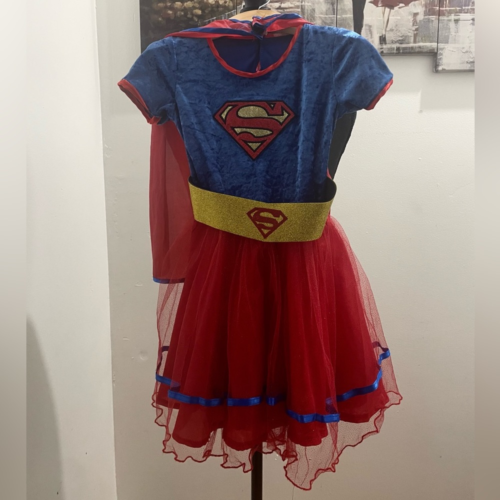 Girls Classic Supergirl Halloween Costume Dress